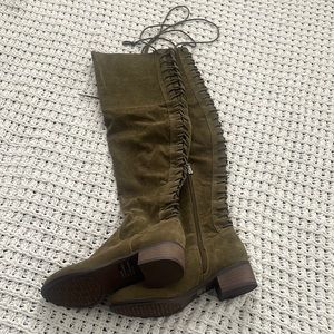 Army green boots